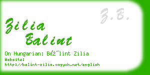 zilia balint business card